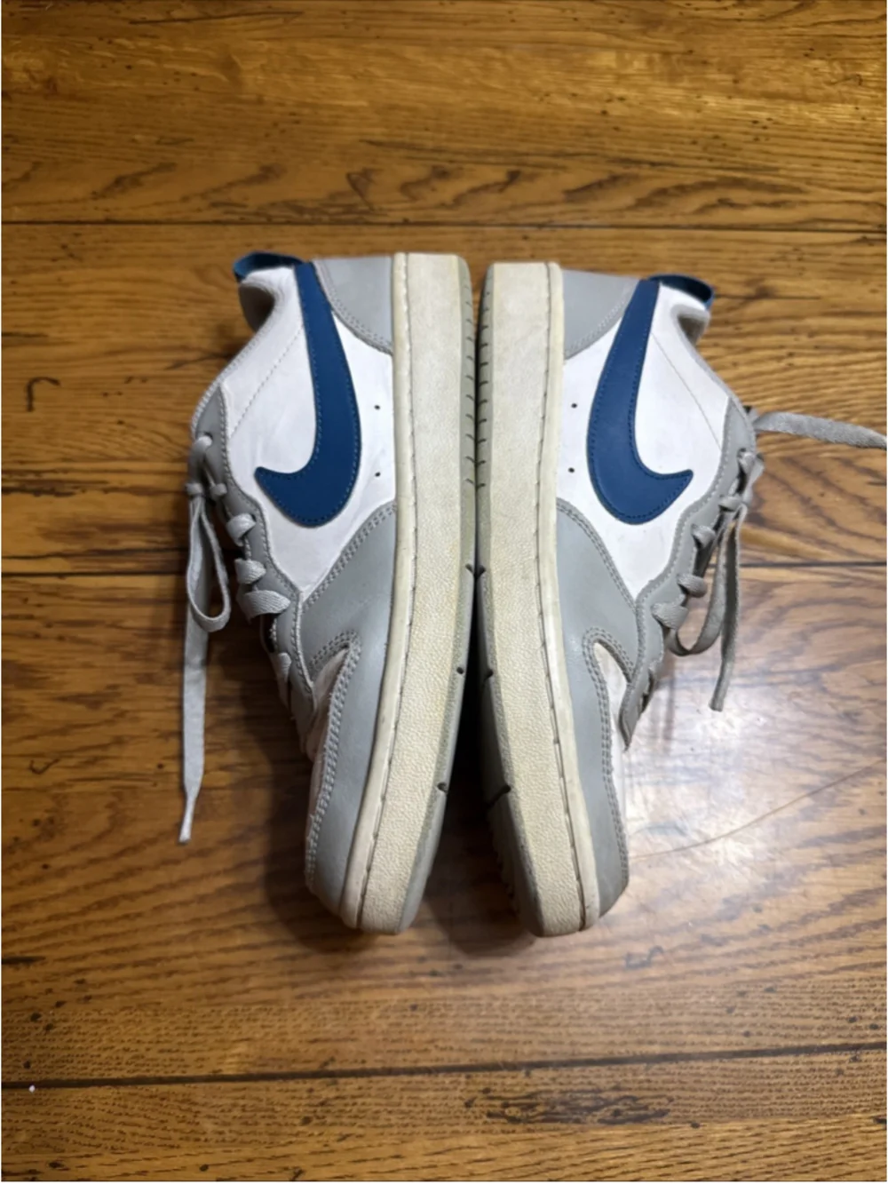 Nike Court Borough 2 Low White Light Smoke Grey Marina - BQ5448-117 5.5Y